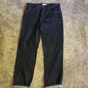 J Crew 10 dark denim high rise straight leg jeans